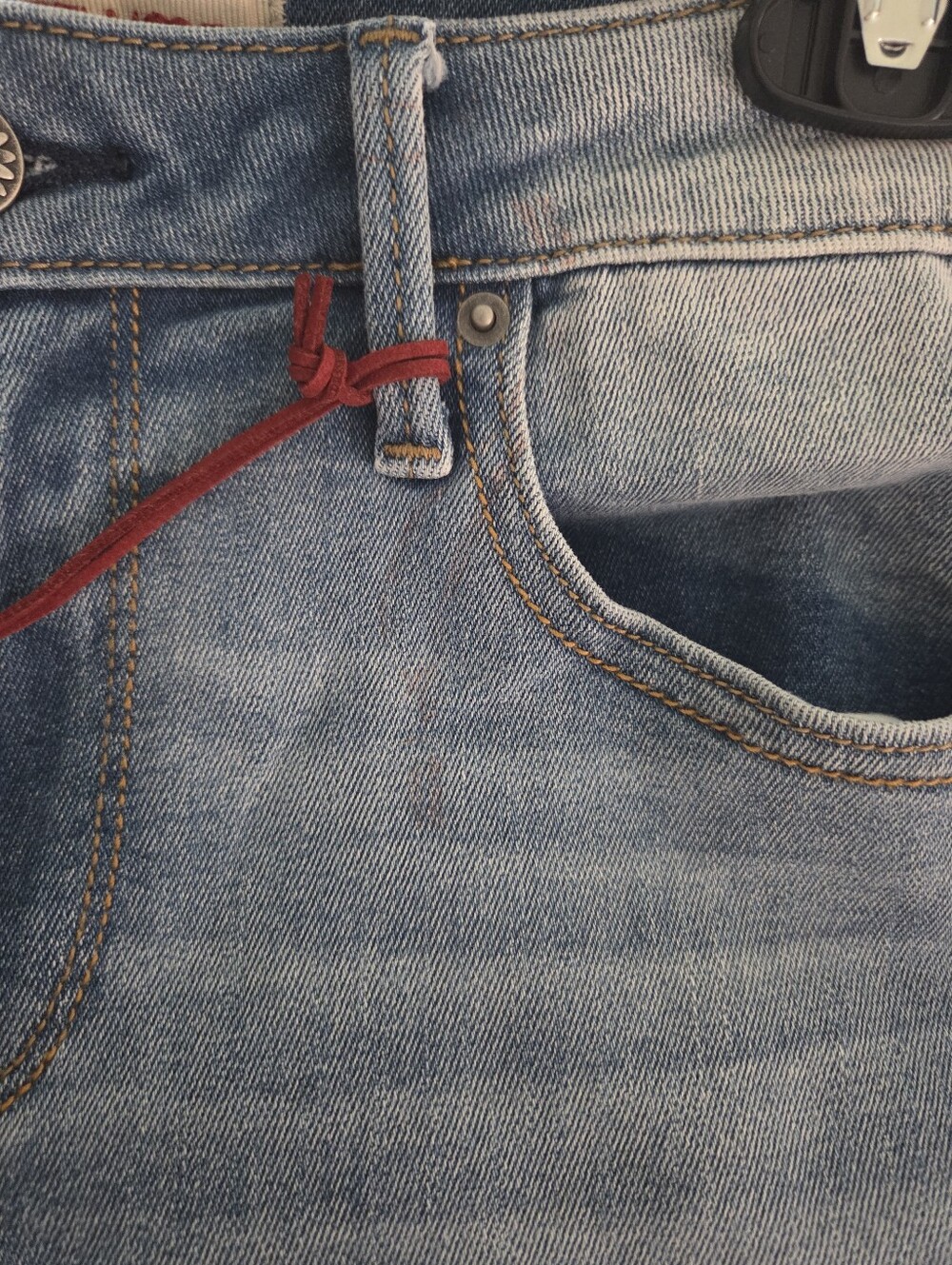 DRIFTWOOD Jackie Skinny-Leg Jeans Embroidered Side Panel Western Bohemian 28x28 - Picture 5 of 12